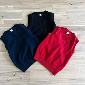 3 girls Sz S Navy blue sweater vest